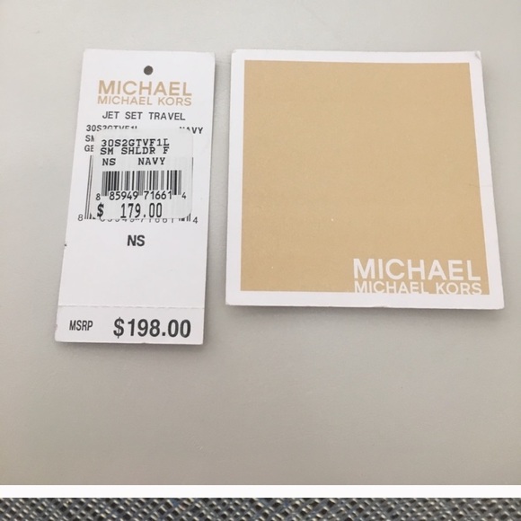 MICHAEL Michael Kors Jet Set Bag. Navy/ Gold - Picture 6 of 6